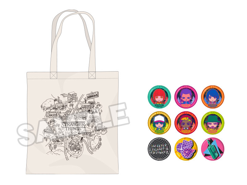 Goods, Nendoroid Plus Stranger Things Nendoroid Plus Hawkins Map Tote Bag With Pinback Button