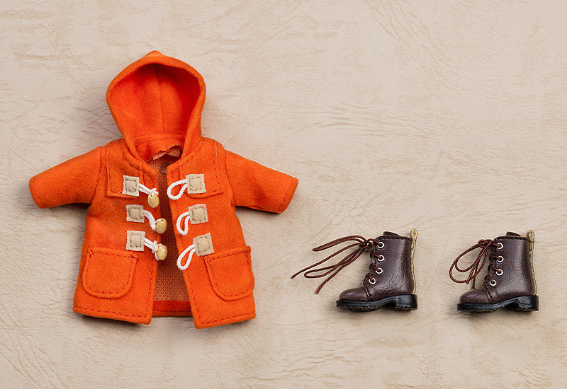 Nendoroid image for Doll Warm Clothing Set: Boots & Duffle Coat (Beige/Orange)