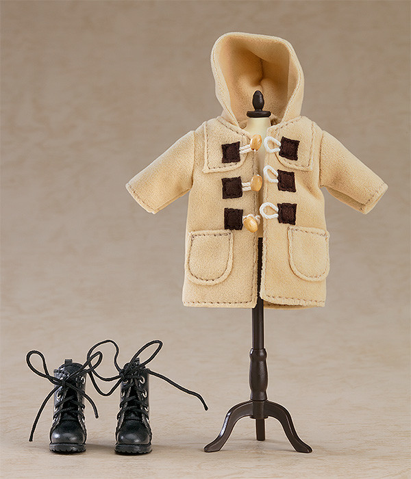 Nendoroid image for Doll Warm Clothing Set: Boots & Duffle Coat (Beige/Orange)