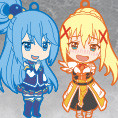 Nendoroid image for Plus KONO SUBARASHII SEKAI NI SYUKUFUKU WO! 2 Rubber Strap Set: Aqua, Megumin & Darkness