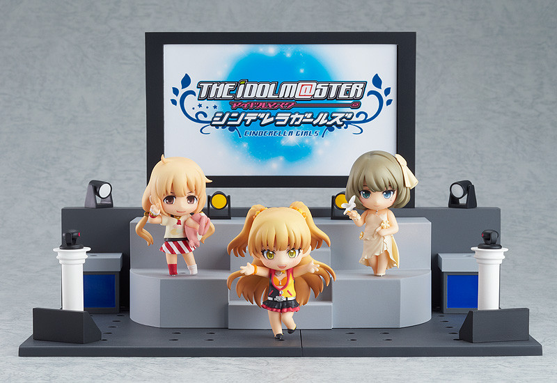 Nendoroid image for Petite: THE IDOLM@STER CINDERELLA GIRLS - Anzu, Kaede and Rika + Live Stage Set