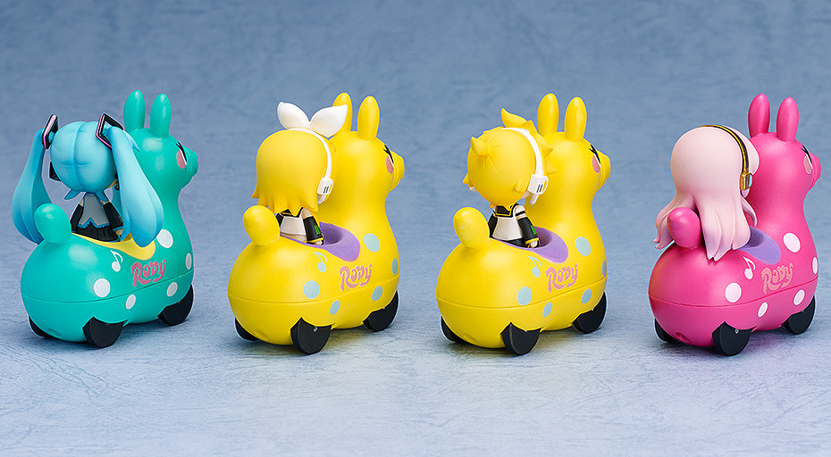 Nendoroid image for Plus: Hatsune Miku x CuteRody Pullback CarsHatsune Miku & CuteRody (Mint) / Kagamine Rin & CuteRody (Lemon) / Kagamine Len & CuteRody (Lemon) / Megurine Luka & CuteRody (Peach)