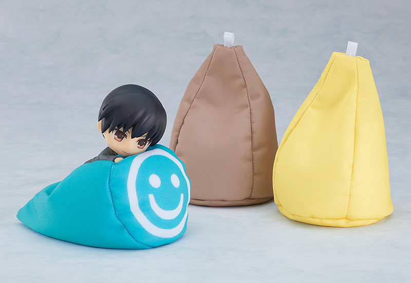 Nendoroid More Bean Bag Chair: Brown/Light Blue/Cream Yellow