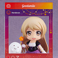 Nendoroid image for Bean Bag Chair: Beige/Gray/Pink