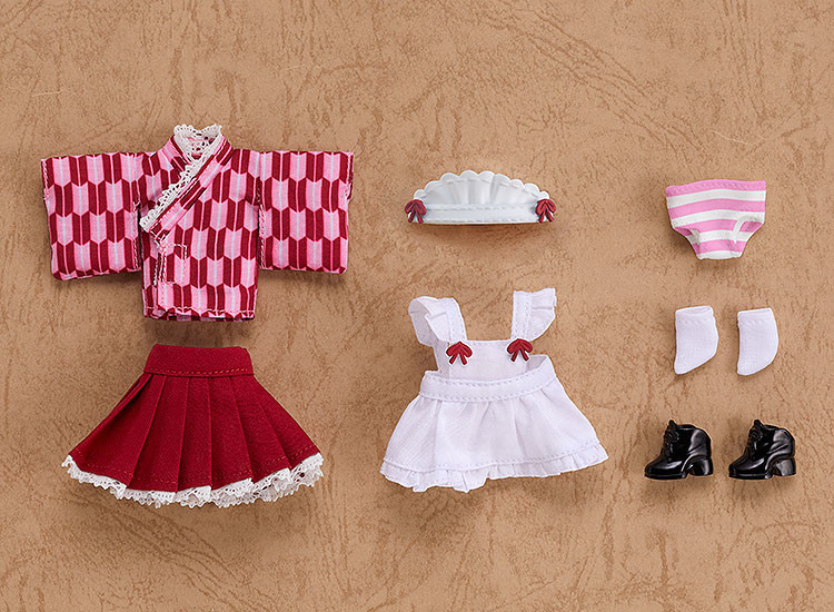 Nendoroid Doll Doll: Outfit Set (Japanese-Style Maid – Pink)