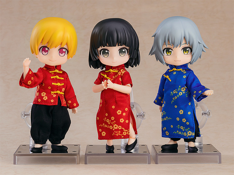 Nendoroid image for Doll Outfit Set: Short Length Chinese Outfit (Red/Blue)