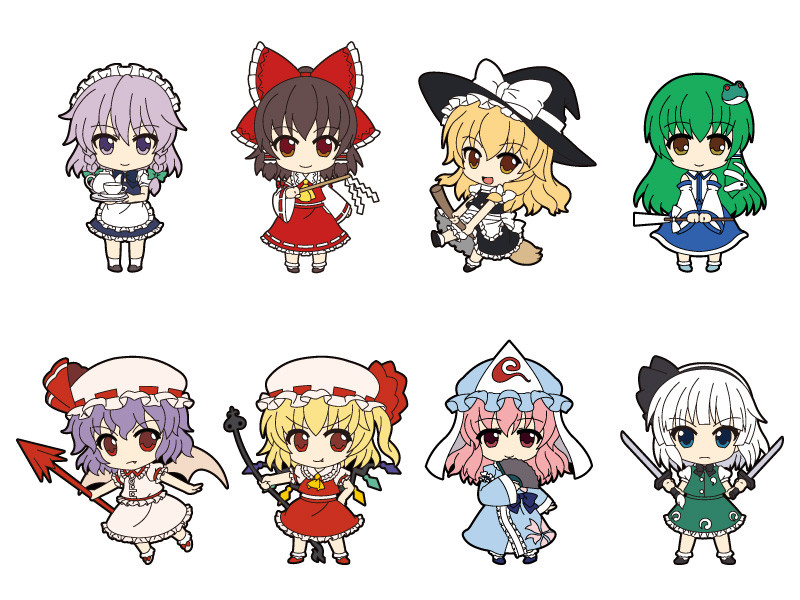 Nendoroid Plus Plus Trading Rubber Straps: Touhou Project Set #1