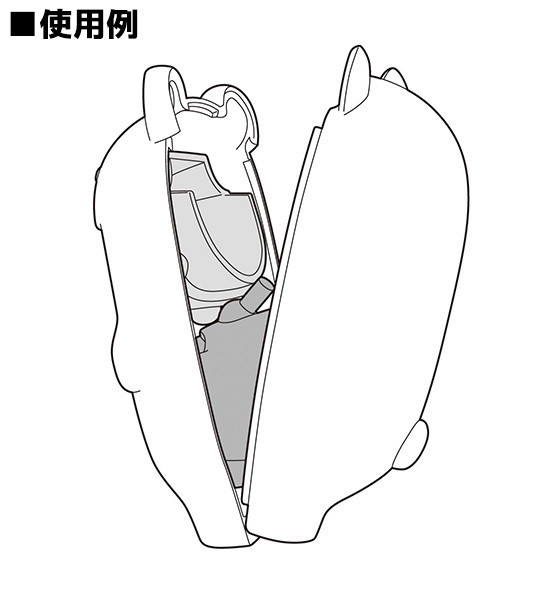 Nendoroid image for More: Face Parts Case (Blue Dinosaur)
