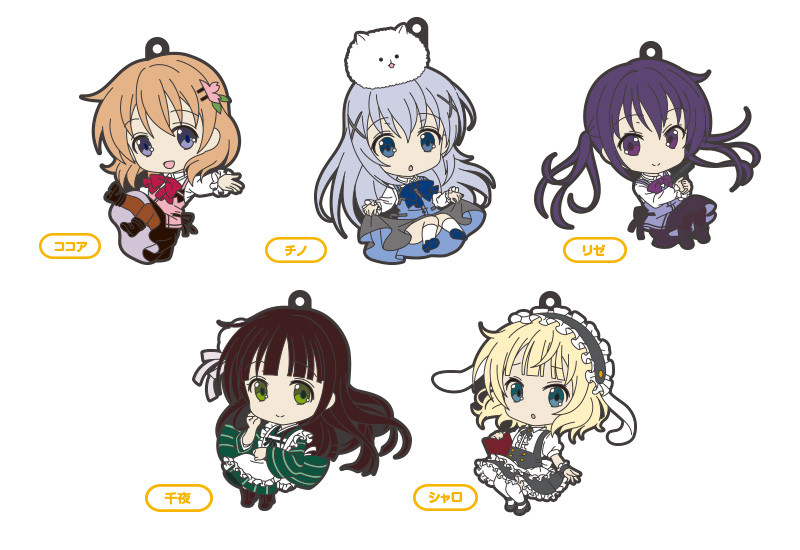 Nendoroid Plus Plus: Is The Order A Rabbit?Cocoa / Chino / Rize / Chiya / Syaro Rubber Straps