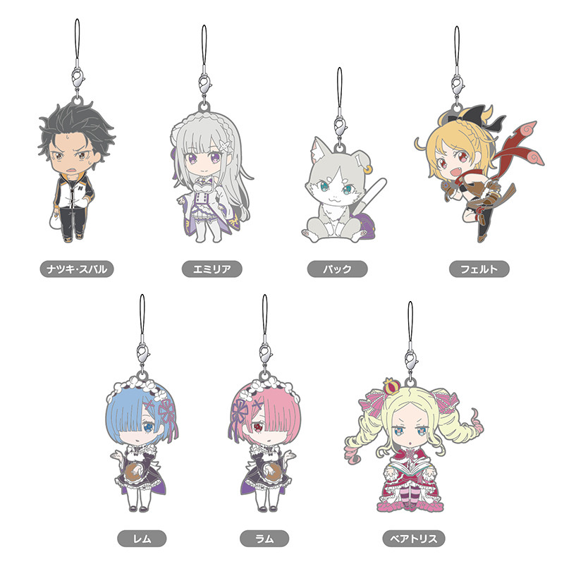 Accessory, Nendoroid Plus Plus: Re:ZERO -Starting Life In Another World- Collectible Rubber Straps