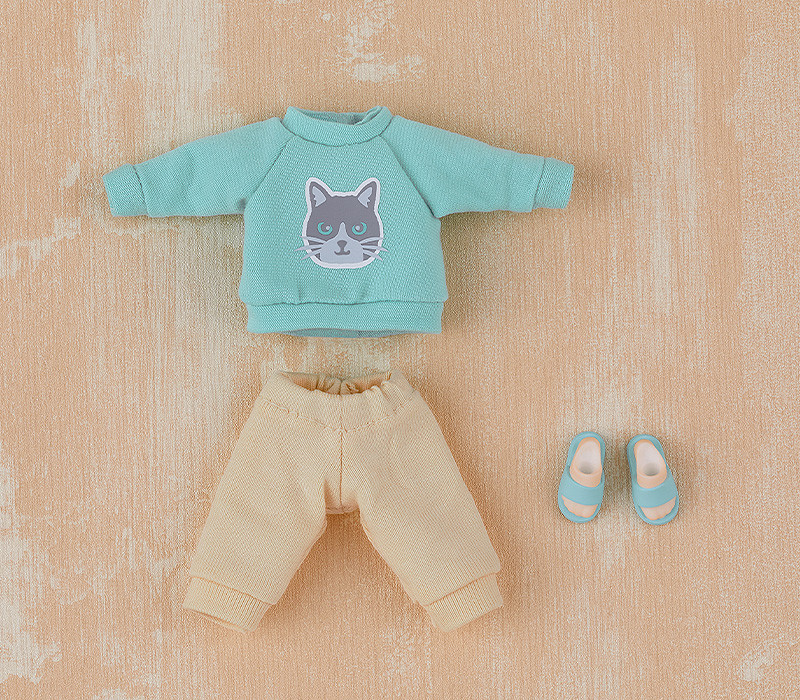 Nendoroid image for Doll Outfit Set: Sweatshirt and Sweatpants (Pink/Light Blue)